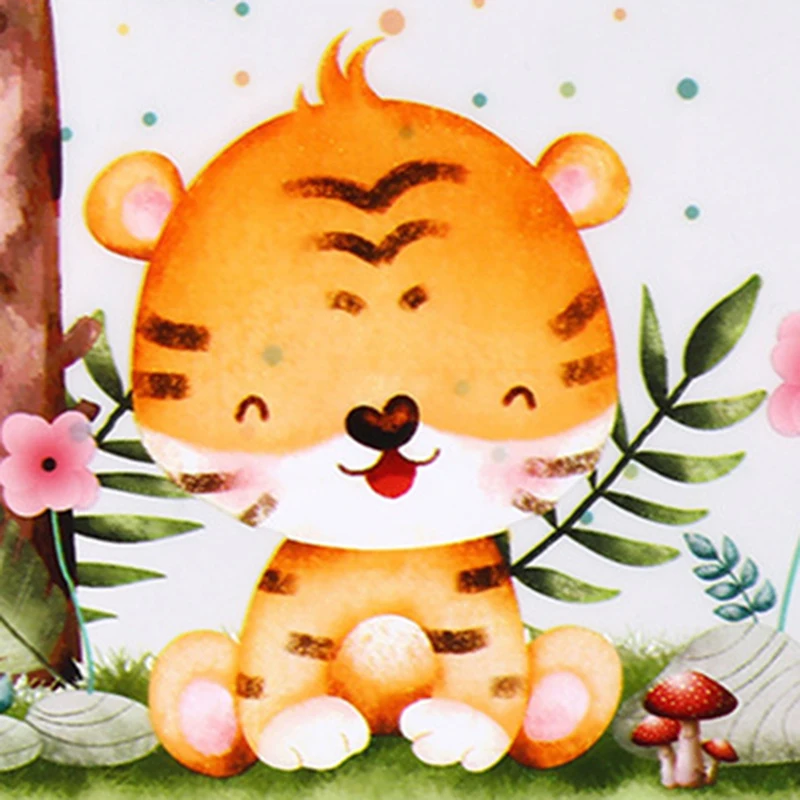 100 шт. самозапечатывающиеся животные джунглей мешки для печенья конфет Wild One Safari