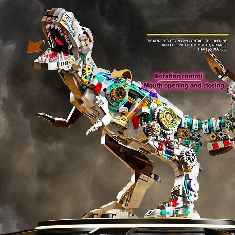 Механические строительные блоки тираннозавра рекса собранная модель