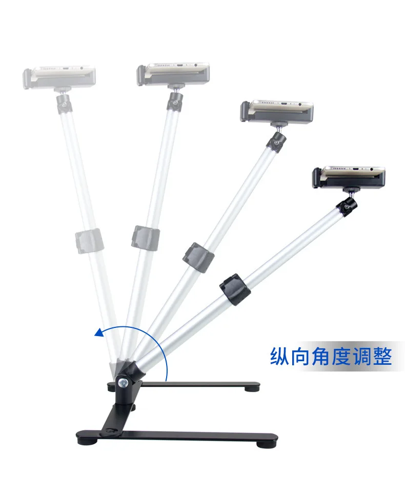 

High Angle Stand Shooting Phone Holder Live Broadcast Accessories Flip Stand Desktop Multi-Function Mobile Phone Holder