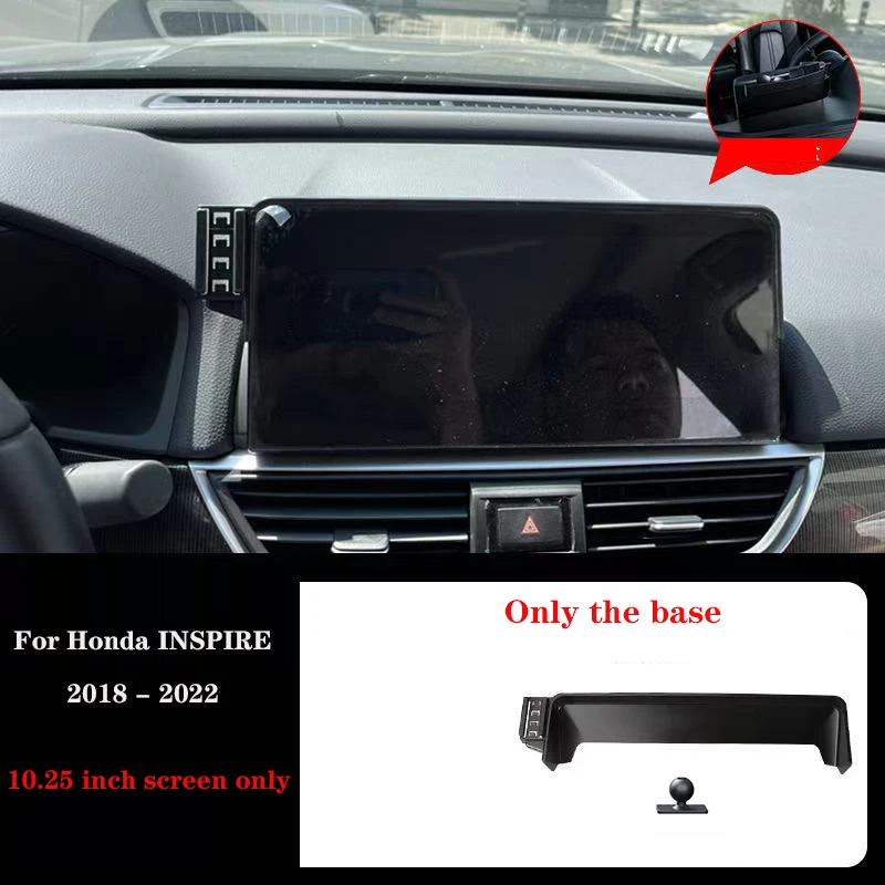 

Автомобильный держатель телефона для Honda INSPIRE 2018 2019-2021 2022 10,25-дюймовый экран с фиксированным кронштейном, основание с беспроводной зарядкой, крепление для телефона, автомобиль