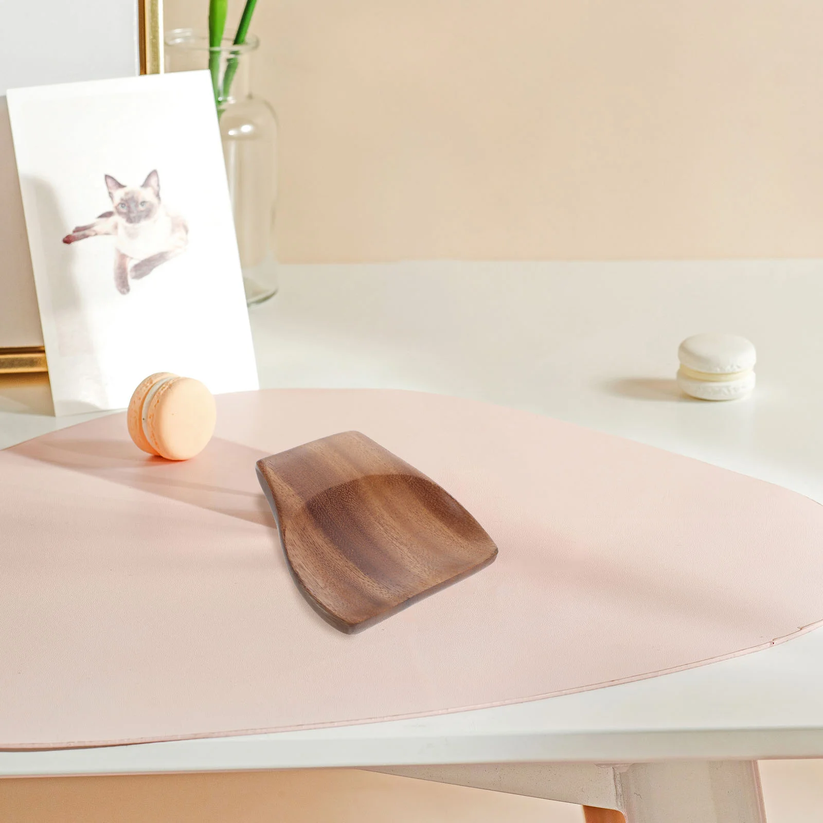 

Delicate Spoon Rest Wooden Rests Kitchen Accessories Reusable Holder Smooth Scoop