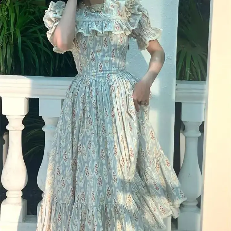 Женское облегающее платье макси с цветочным рисунком