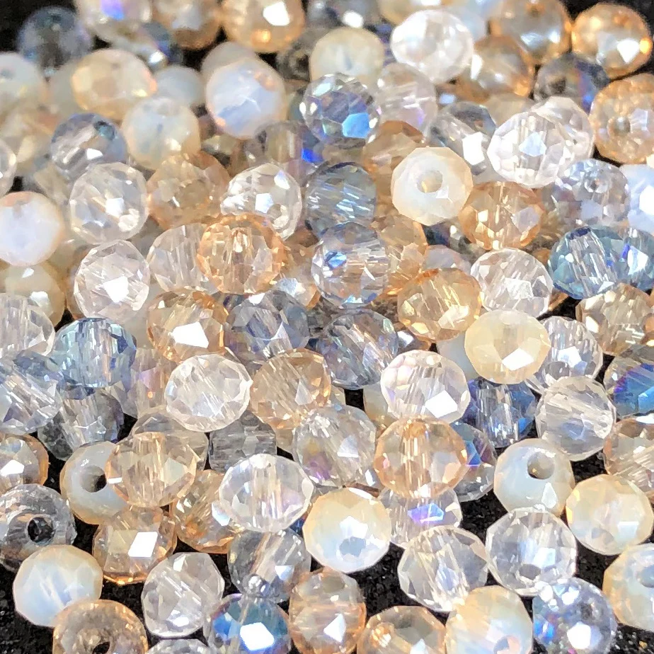 2x3мм многоцветная фасетированная хрустальная бусина рондель, свободная вставка, стеклянные бусины Австрии для изготовления украшений, браслетов, ожерелий.