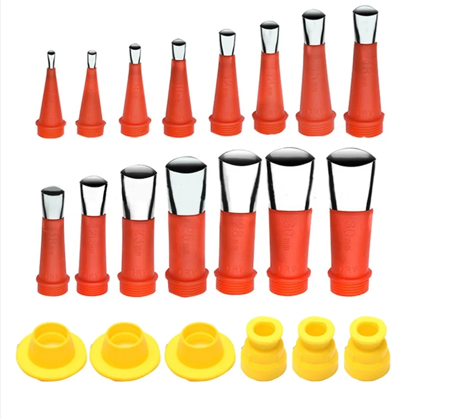 

Stainless Steel Caulk Nozzles Applicator Caulk Nozzle Tip Tool Nozzle for Kitchen Bathroom Window Sink Joint 21 Pcs