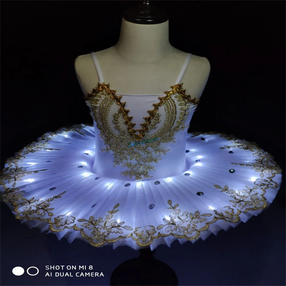 Светодиодная подсветка профессиональный женский костюм платье балерины детское