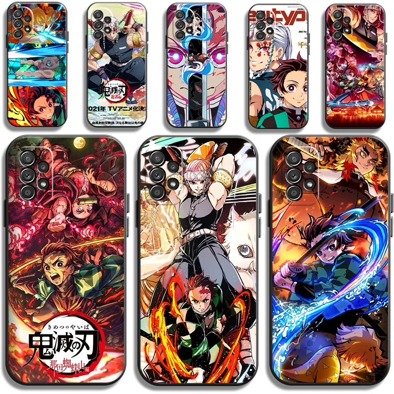 

Demon Slayer Cartoon Phone Cases For Samsung Galaxy S20 FE S20 Lite S8 Plus S9 Plus S10 S10E S10 Lite M11 M12 Carcasa Funda