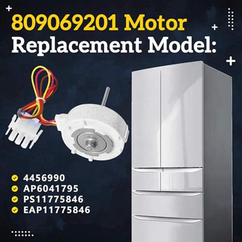 Двигатель вентилятора испарителя 1 шт. 809069201 AP6041795 Металл для Frigidaire Kenmore Electrolux DGHD2361