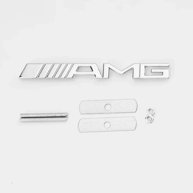 

1 шт., эмблема на переднюю решетку, наклейки для Mercedes Benz AMG Logo W204 W205 W210 W211 W212 W213 W167 W176 W463 GLC C63 G63 E63