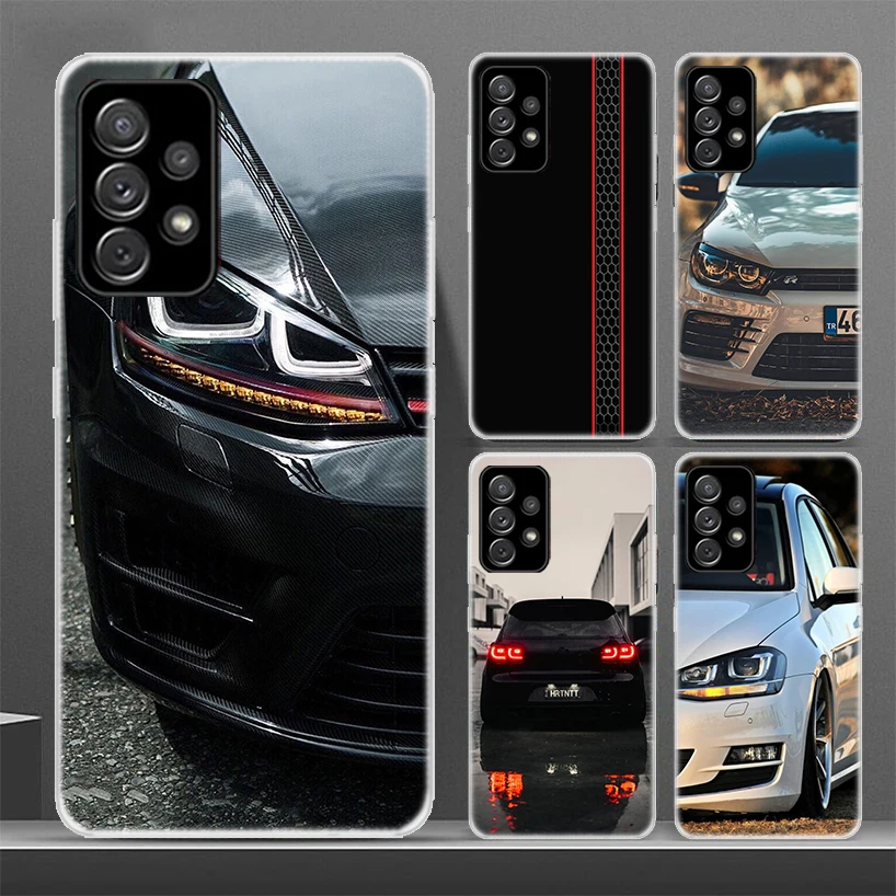 Спортивный автомобильный чехол для телефона Golf R 7 мягкий Samsung Galaxy A51 A71 A41 A31 A21S A11 A10