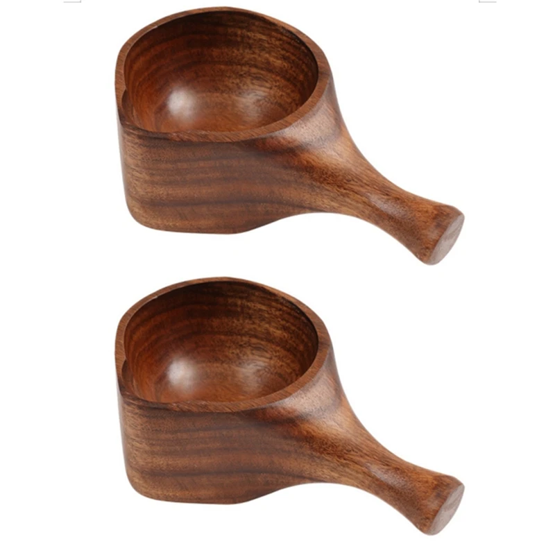 

New Short Handle Wood Scoop Japanese-Style Rice Scoop Kitchen Water Scoop Wooden Spoon Bath Sauna Wooden Bucket Spoon