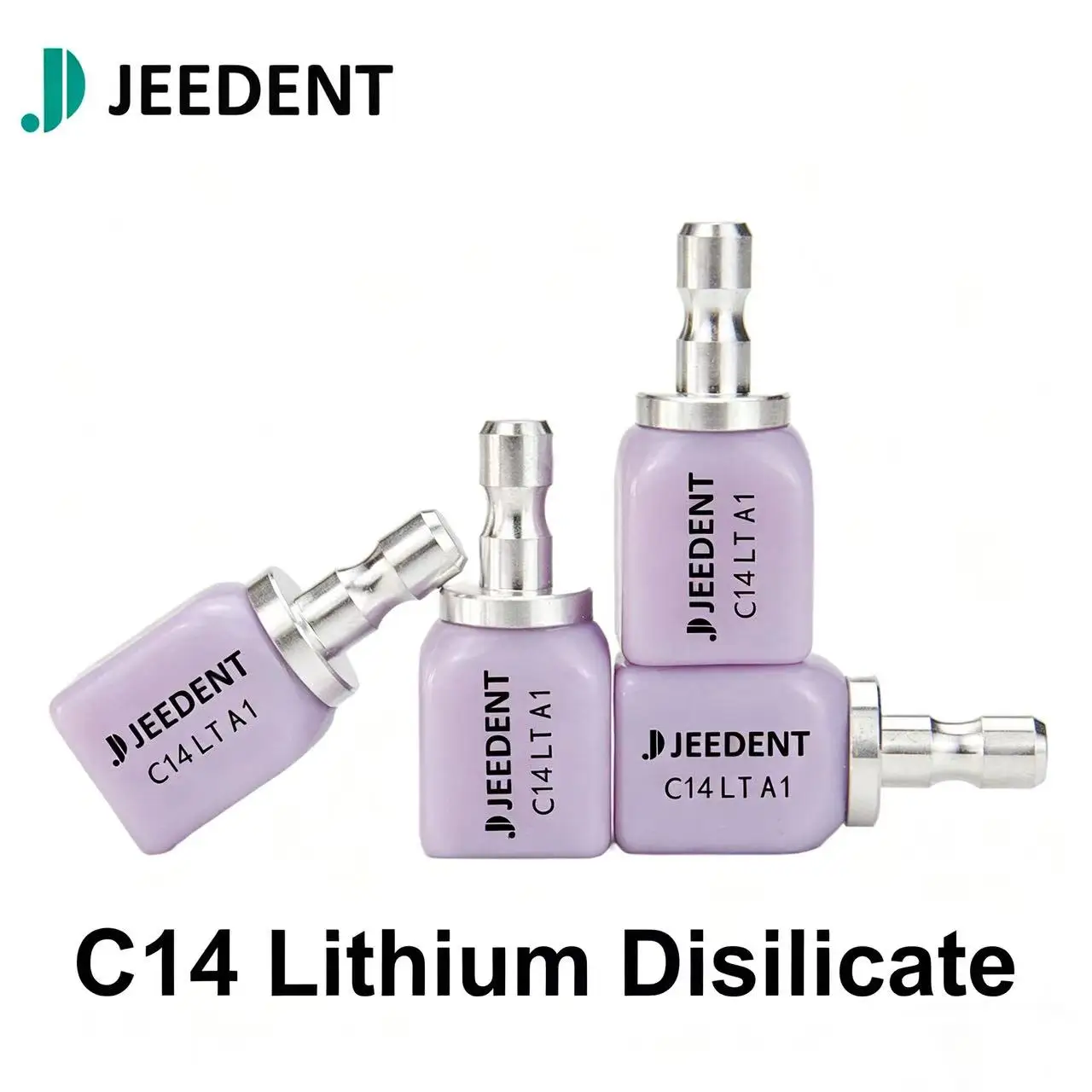 Фото JEEDENT 5 шт./упак. C14 Блок из дисиликата лития, совместимый с Sirona CAD/CAM, высокопрозрачная стеклокерамика для зубных коронок и мостов №1