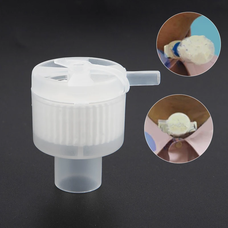 

1PC Medical Disposable Steriled Heat Moisture Exchangers Trach Vent HME Filter
