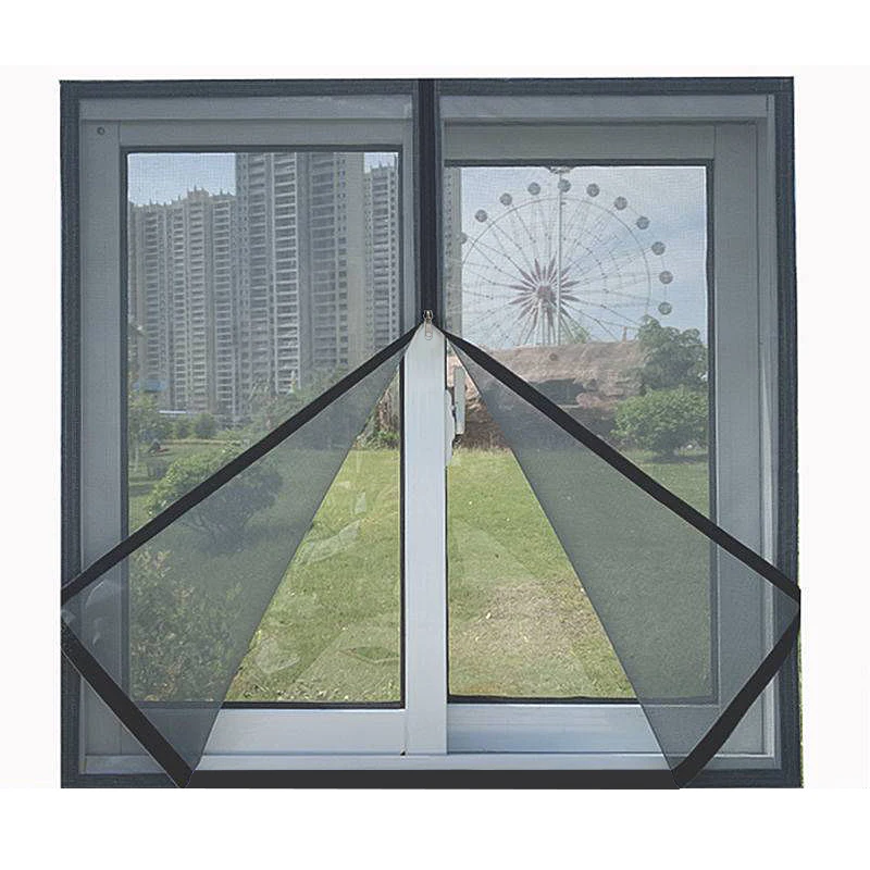 

Mosquito Window Screen with Zipper, Free Customized screen window mosquito net netRemovable Washable mosquito nets for window