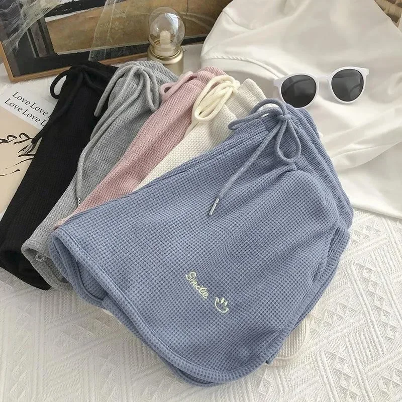 Женские повседневные шорты трапециевидной формы свободного кроя в клетку