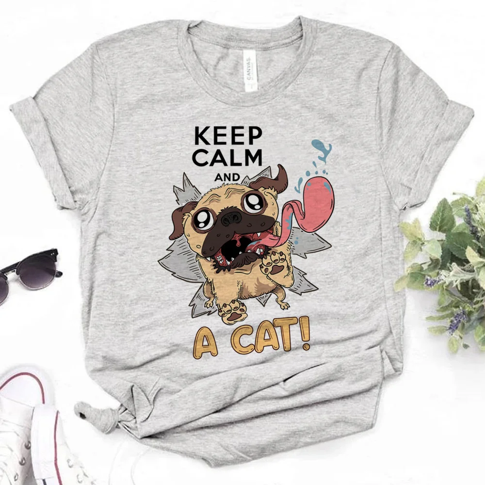 

Футболка для мопса, Женский комикс-топ, женская одежда y2k