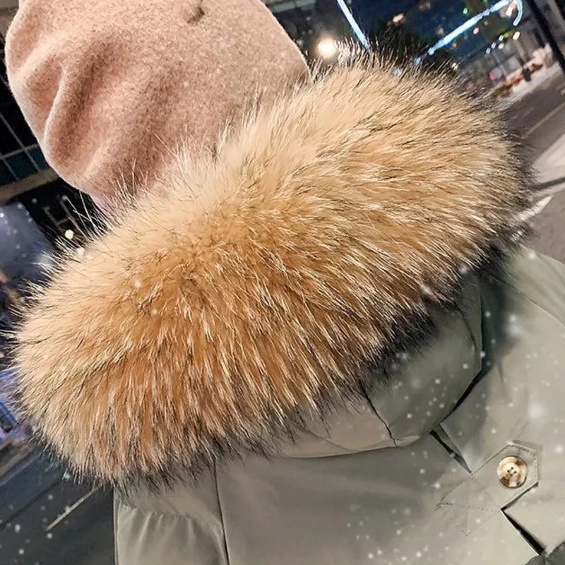 2022 New Winter Thickened Bread Fur Coat Long Down Cotton Coat Women's Korean Version Loose Womens Coat Cotton Jacket Women