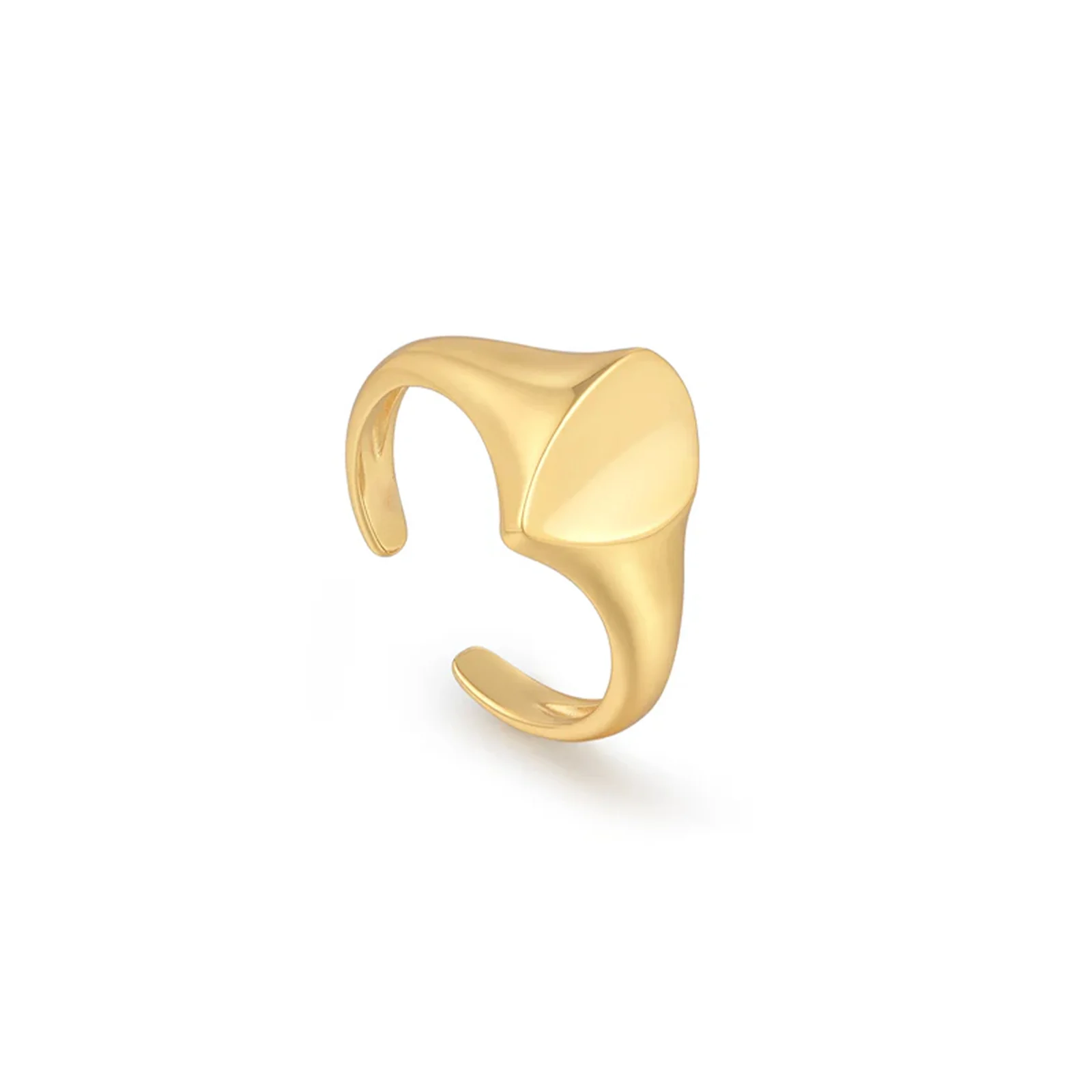 VEWANT стерлингового серебра 925 пробы золото нерегулярное регулируемое открытое