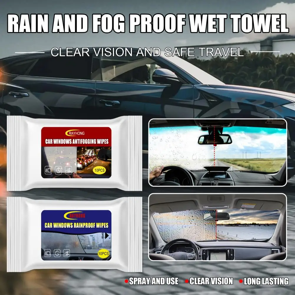 

Cleaning Wipes Rain And Fog Proof Wet Towel Car Interior Cleaning Wipes Leather Cleaner Glass Window Disposable Cleaning Tools