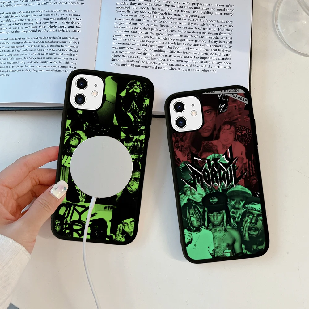 C-City M-Morgue Zillakami Phone Case Magesafe Magnetic Wireless Charge For iPhone 16 11 12 13 14 15 Pro Max Plus Mini