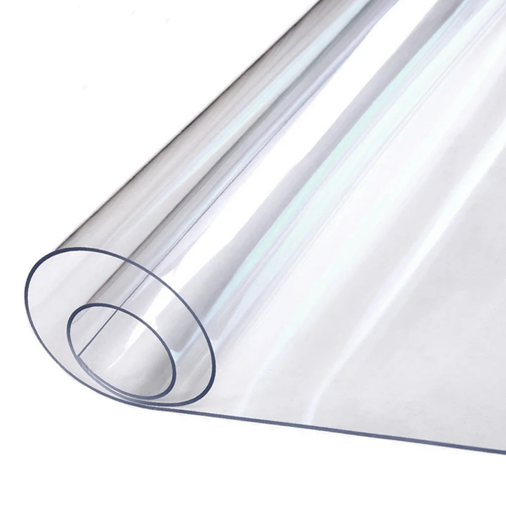 

Soft Glass Table cloth 1mm PVC Transparent Tablecloth Waterproof Rectangular Table Cover Pad Kitchen Oil-Proof Table Mat