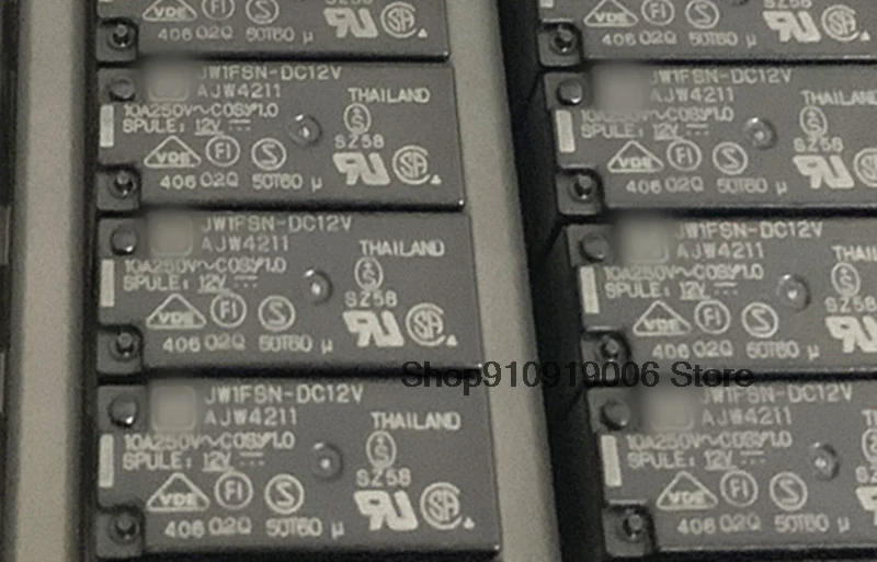 Новинка, оригинальное реле, 10 шт./партия, модель jw4211 JW1FSN, постоянный ток 12 В, 10 А/250 В переменного тока, 12 В, pin5