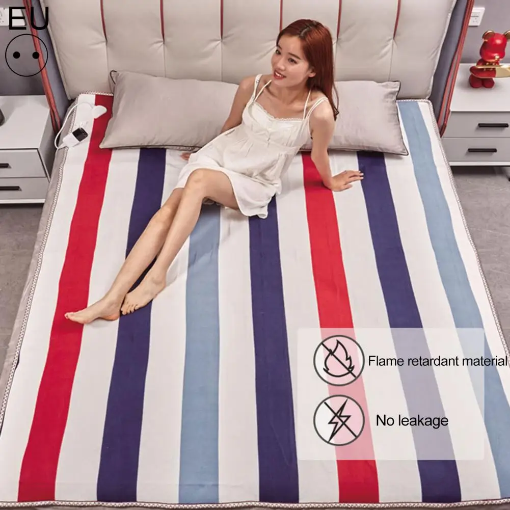 

Electric Bed Heated Blanket Mattress Dual-control Keep Warm Intelligent 9-speed Heating Blanket Winter Body Warmer for Dormitory
