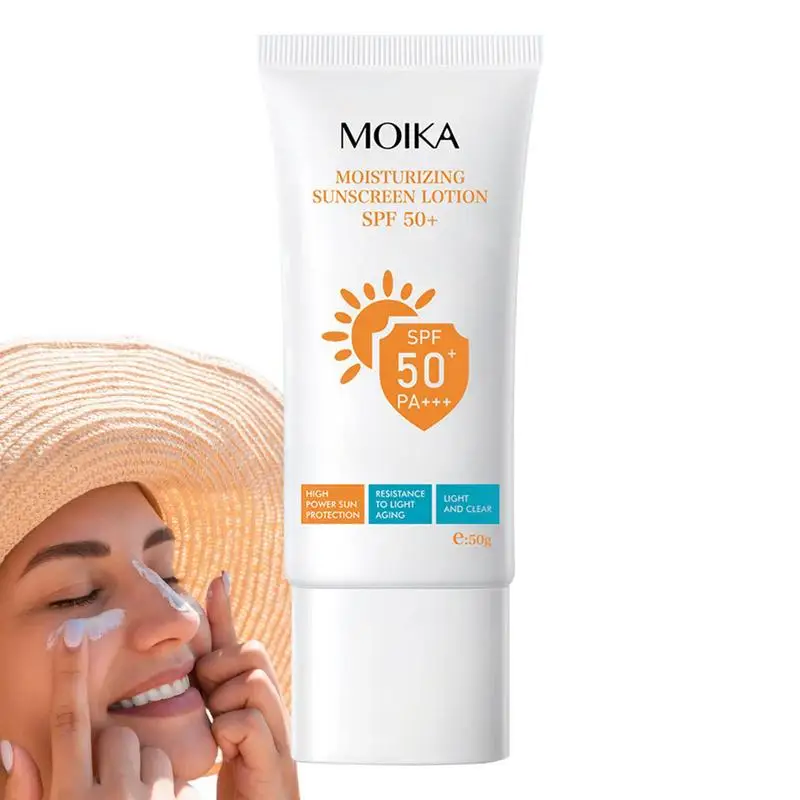 

Sunscreen Spf 50 Body Sunblock Moisturizing UVB UVA Protection Long-lasting Waterproof Sweatproof Sun Screen Non Greasy For