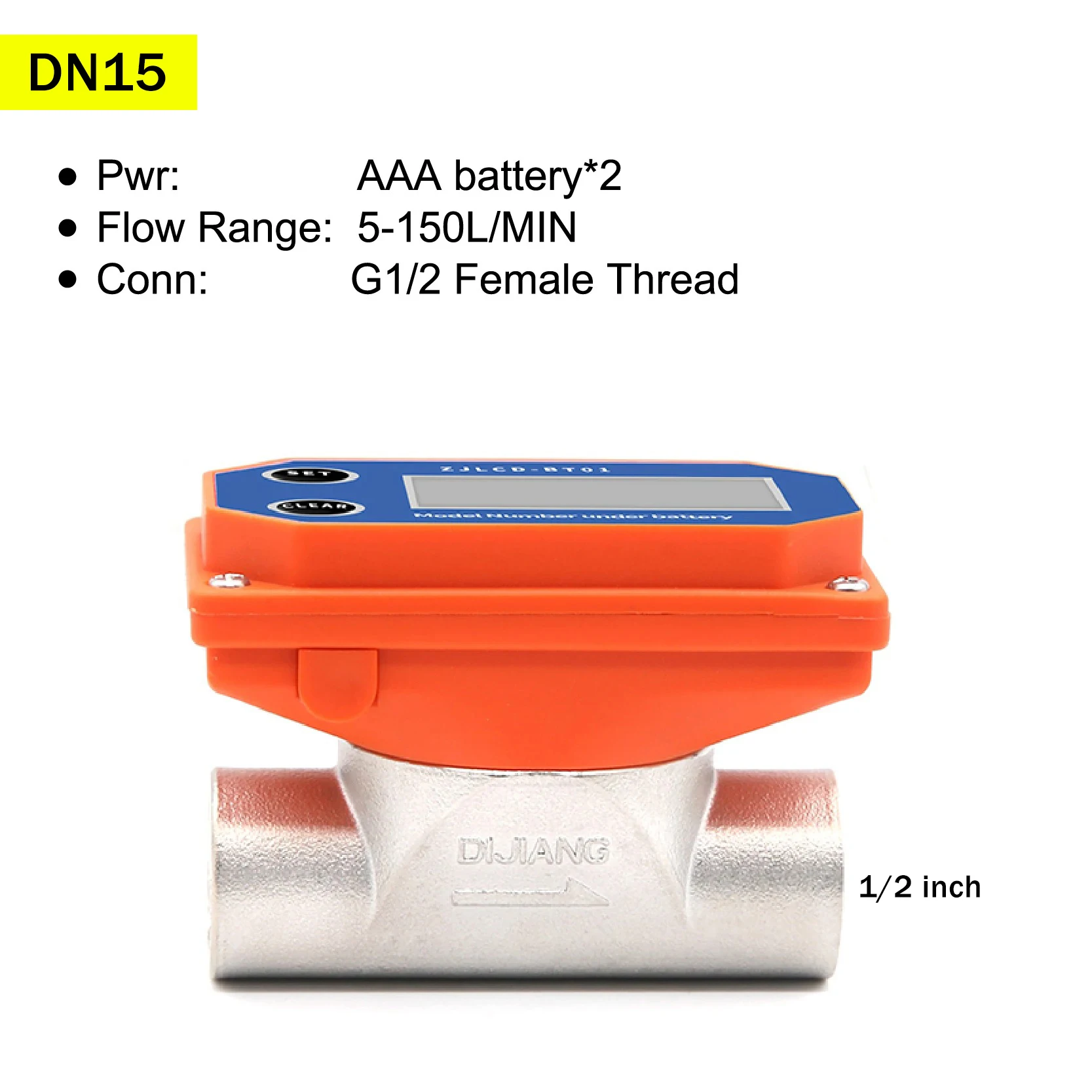 

Интеллектуальный цифровой расходомер, расходомер из нержавеющей стали, ЖК-дисплей, электронный датчик расхода воды для промышленного фермерского сада