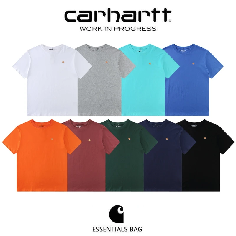 

Carhartt WIP Embroidered Short Sleeve Cotton Men's T-Shirt Loose Fit