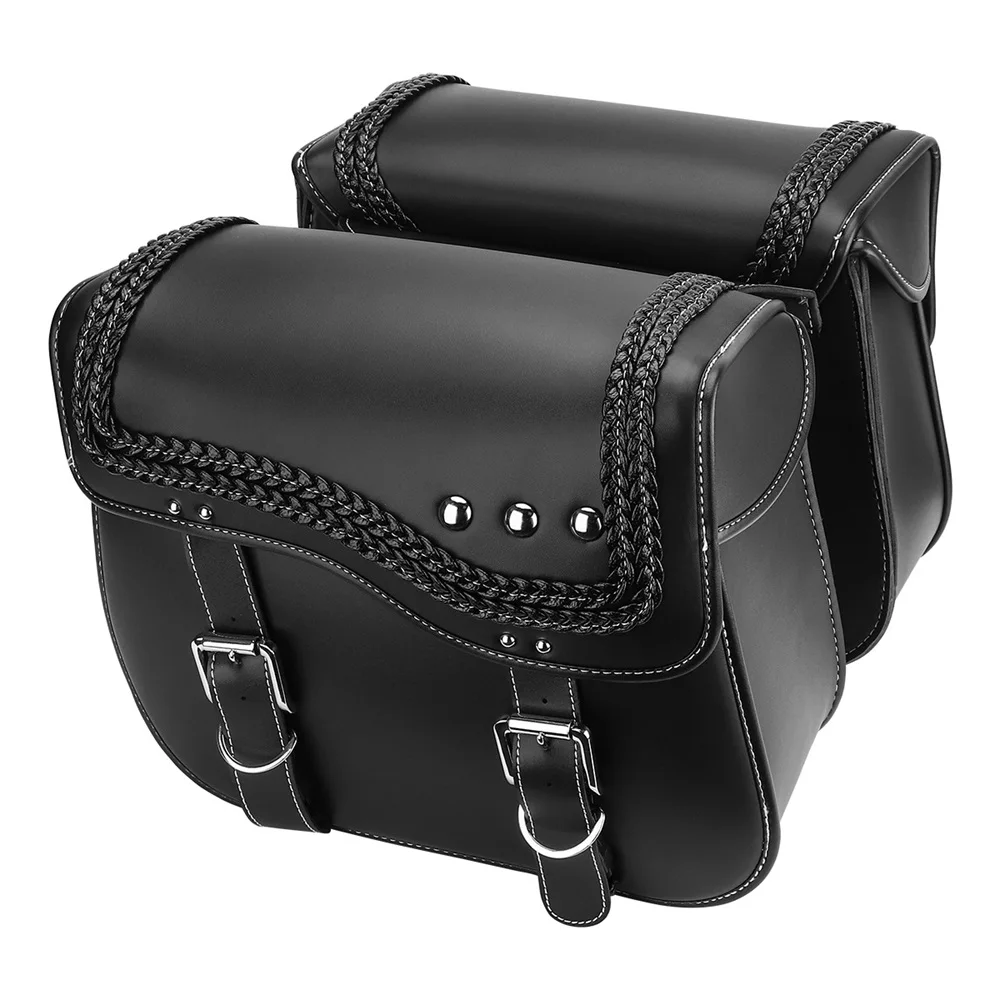 

Saddle Bags Waterproof Saddle Bag PU Leather Travel Bag
