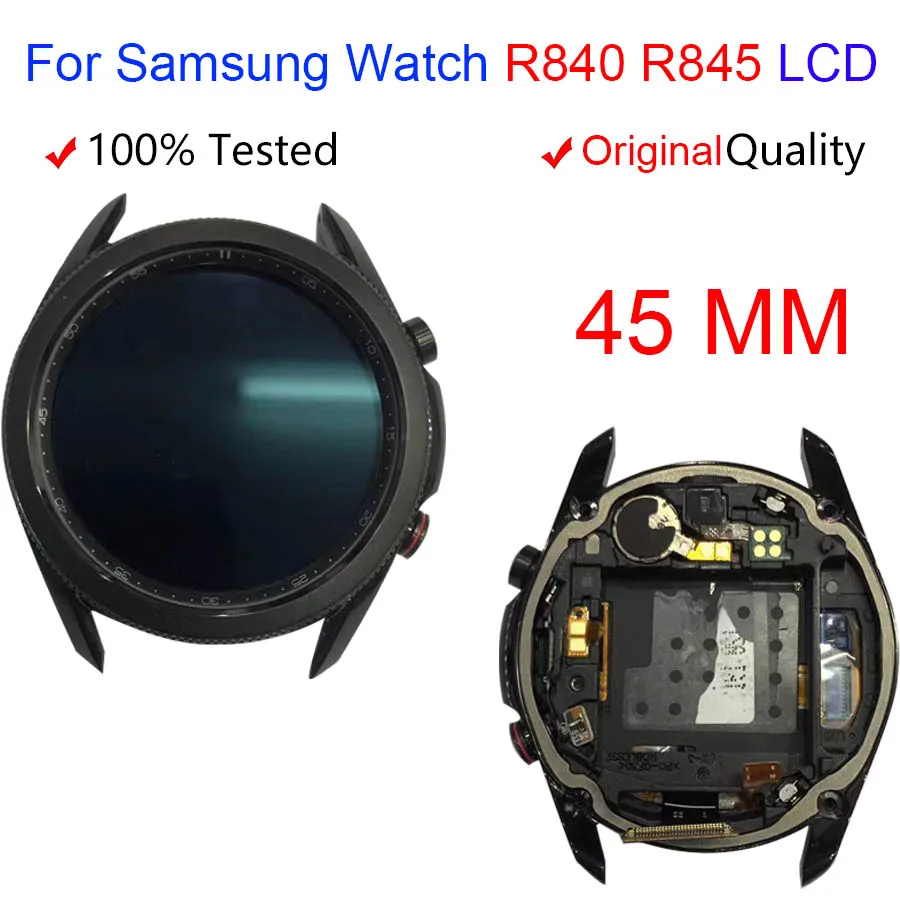 

Original For Samsung Galaxy Watch3 45MM SM-R840 SM-R845 R840 R845 Watch 3 LCD Display Touch Screen Digitizer Assembly With Frame
