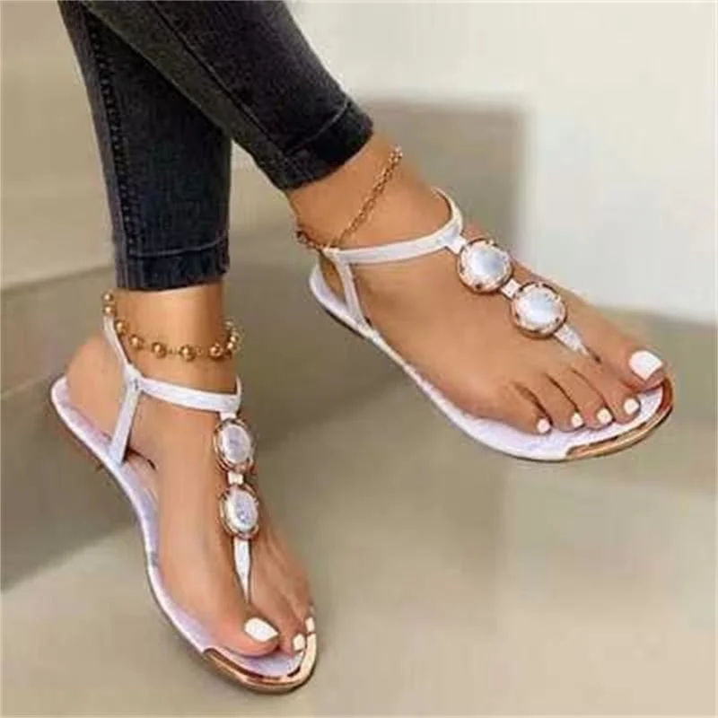

2022 Women Summer New Fashion Y2k Casual And Fresh Leisure Beach Clip Toe Low Heel Sandals