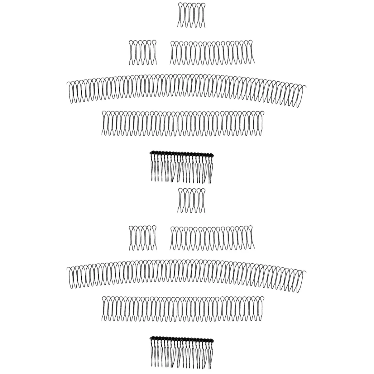 

10 Pcs Hair Finishing Fixer Hair Comb Invisible U Shape Hair Clips Holder Women Hair Accessories