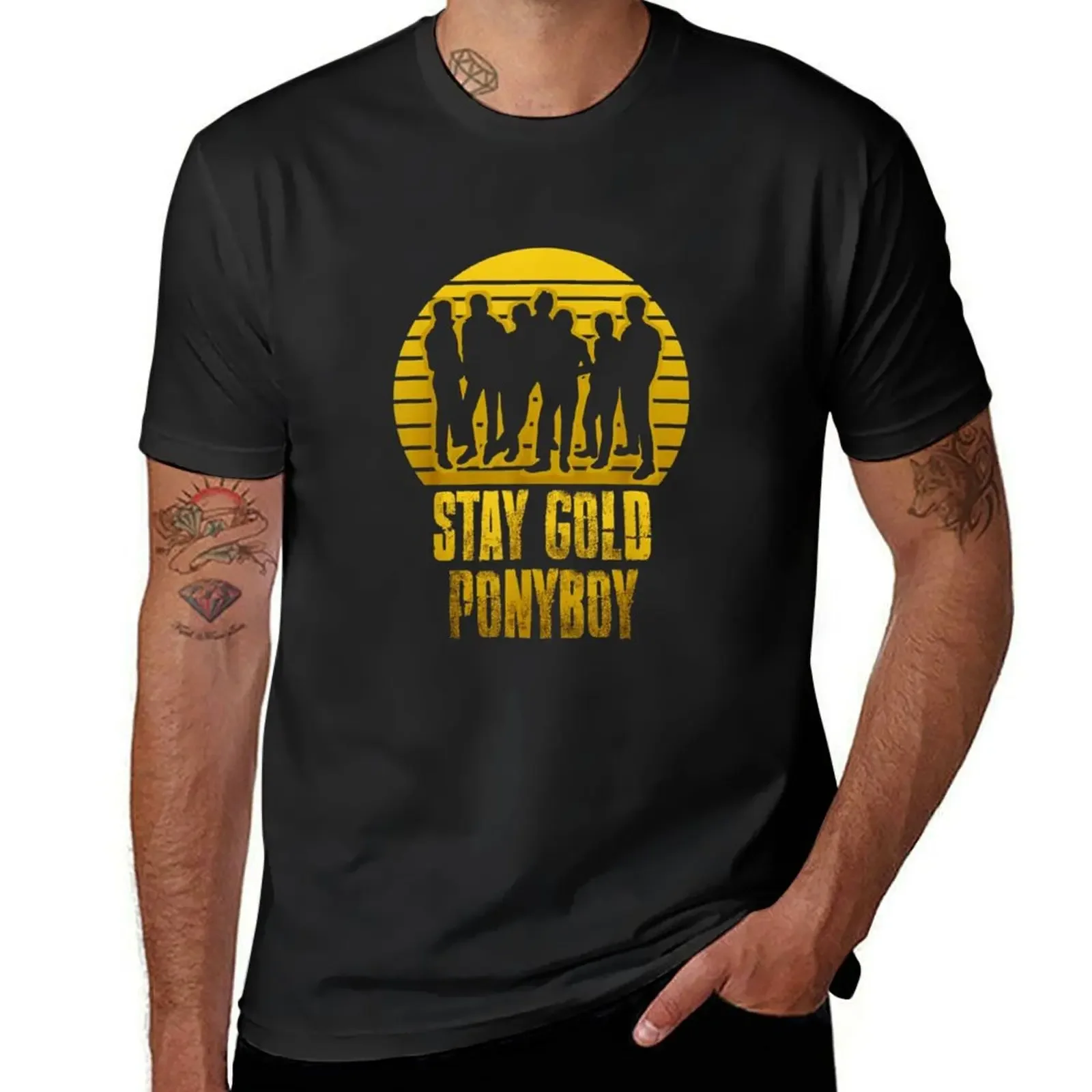 Мужская футболка для тренировок с надписью Stay Gold Ponyboy