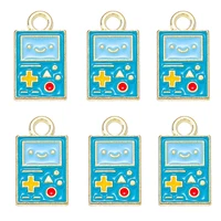 10pcs 815mm game console enamel pendant childhood bracelet earring accessories diy making jewelry for kids ladies themed party