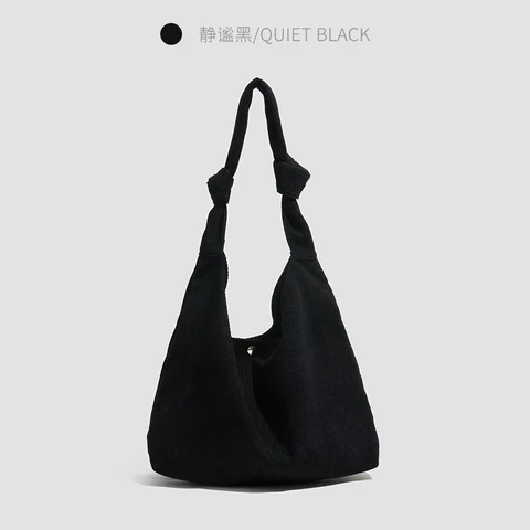 KOKOPEAS Складная Kont Вельветовая сумка-хобо большая многоразовая сумка для продуктов портативная женская сумка через плечо