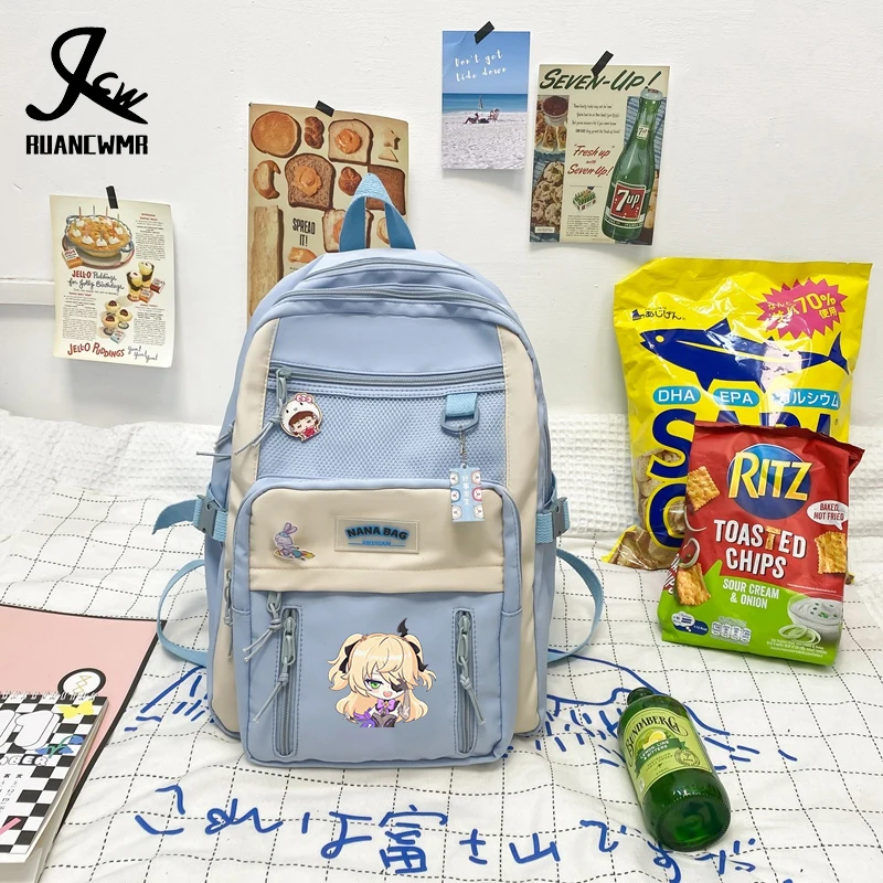 

Аниме игра Genshin Impact Razor Keqing Klee Kaeya тартаглия фишл Диона лунус бидоу Барбара Мона школьный рюкзак студенческий рюкзак 1