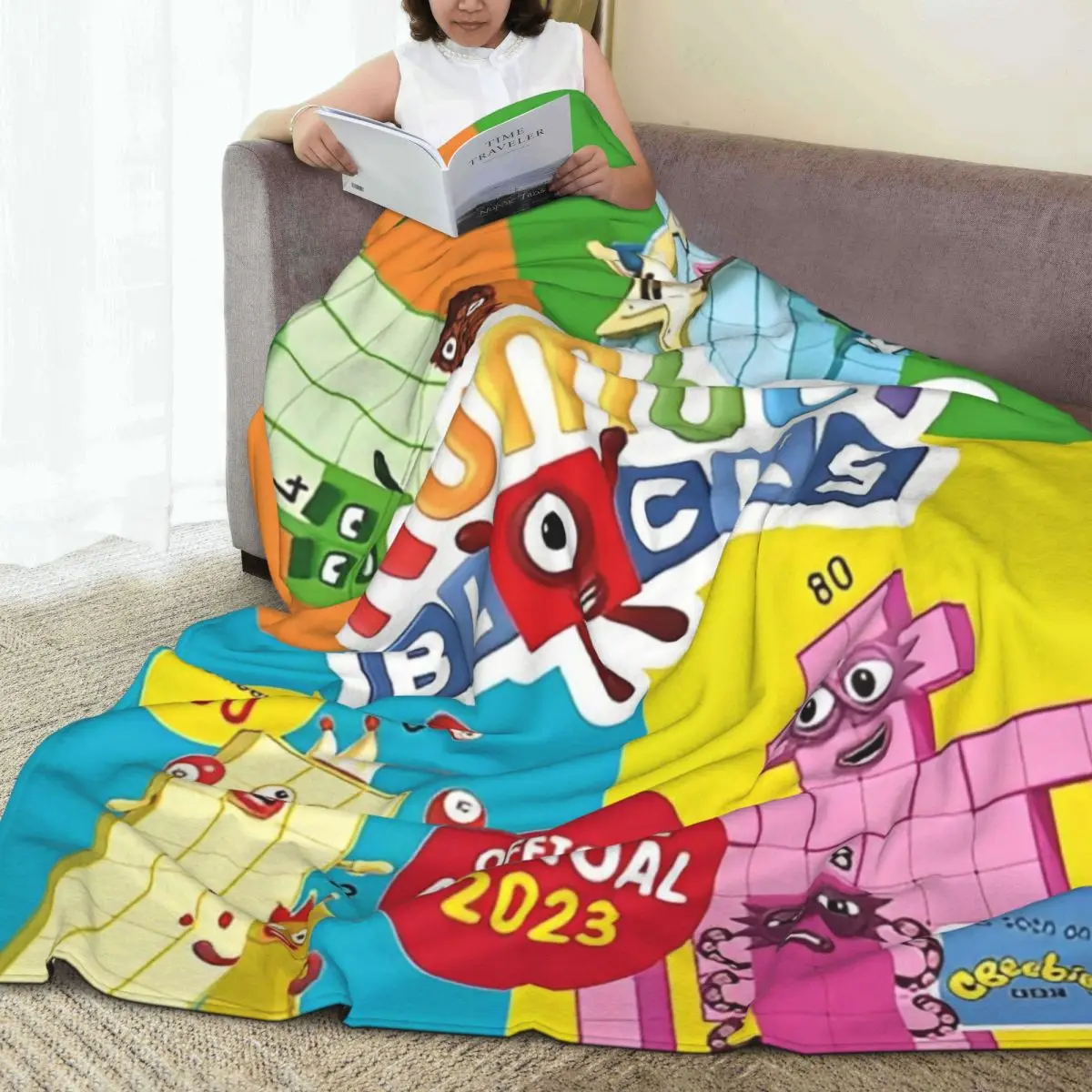 N-Numberblocks-s мультяшное мягкое теплое одеяло декоративное плюшевое новинка диван