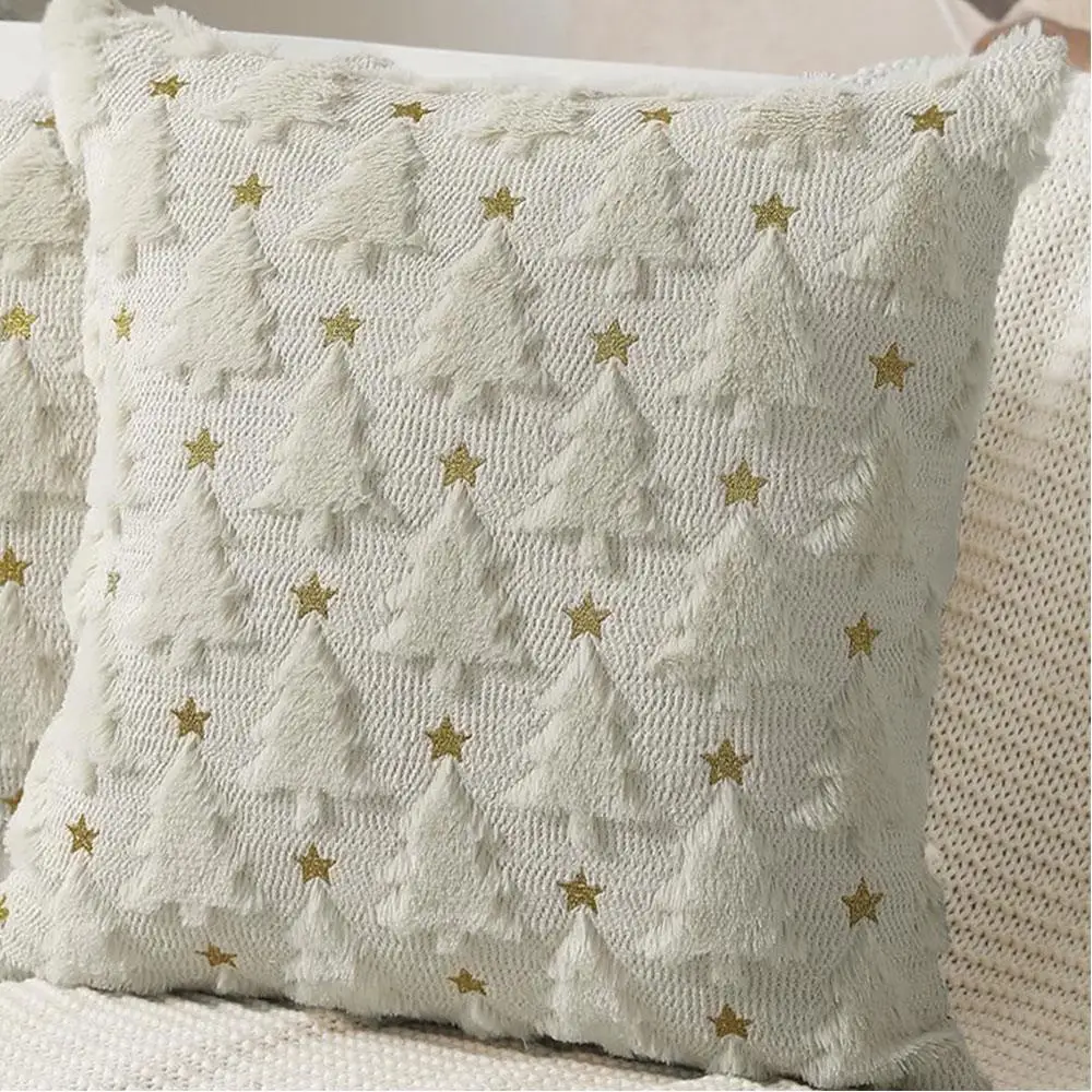 

Наволочка плюшевая Рождественская елка 45x45