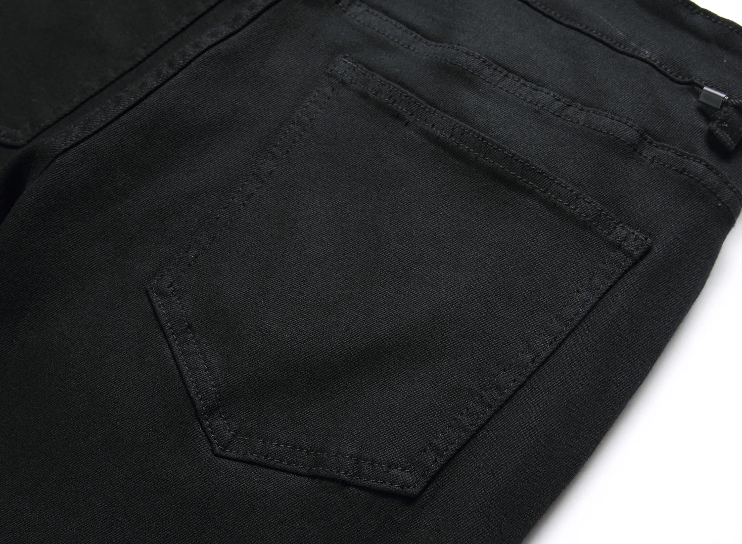 Мужские джинсы на все сезоны черные облегающие эластичные брюки со средней