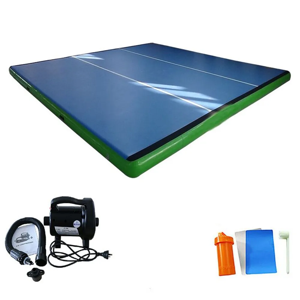 Бесплатная доставка, 4 м, 5 м, 6 м, гимнастическая акробатическая дорожка, воздушный трек, напольный батут, надувная гимнастическая дорожка с насосом