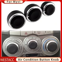 3pcsset alumnium alloy car air conditioning knob ac knob cover for perodua myvi 1st generation ac switch button accessories
