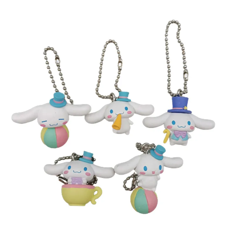 

Anime Sanrio Figure Cinnamoroll Keychain Pendant for Bag Kawaii Cartoon Figurines Collection Model Ornament Toys for Girls Gifts