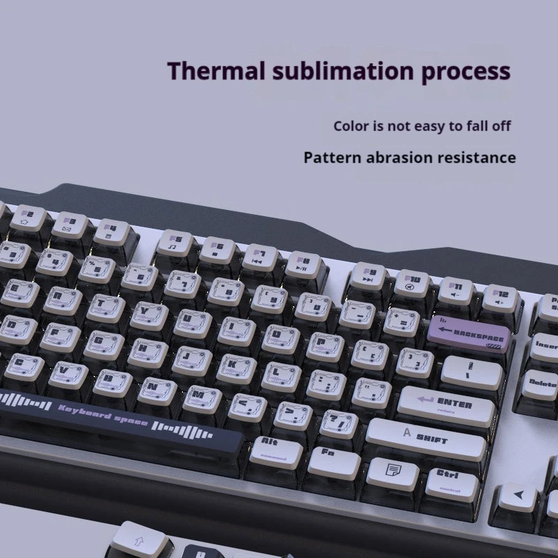 Технология колпачков Pudding фиолетовая колпачок для клавиш персонализированная