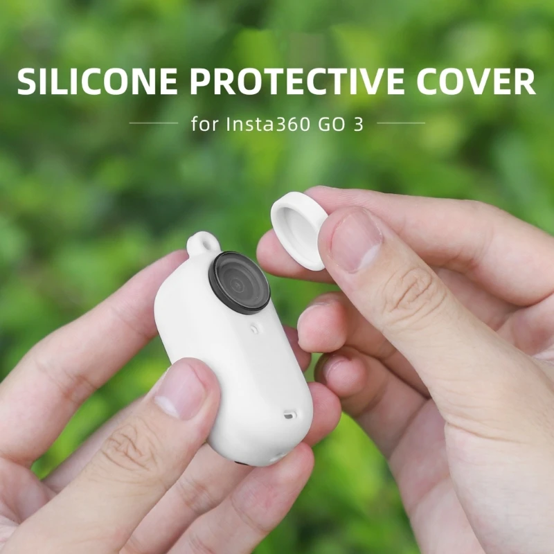 

Camera protective case for Insta360 GO 3 Silicone Case Cover and Lens Guards Cap, with Neck Hang Rope