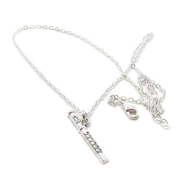 New Products Hot Selling Fashion Trend Jewelry Flute Charm Music Jewelry Pendant Necklace Music Teacher Gift