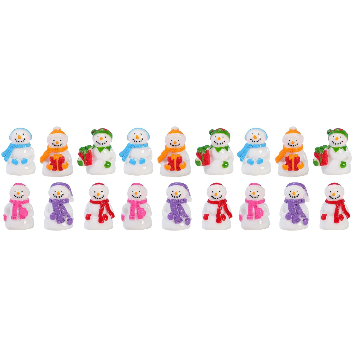 

Snowman Christmas Mini Miniature Tabletop Figure Decorative Decor Tiny Resin Adorable Ornament Figurine Miniatures Ornaments