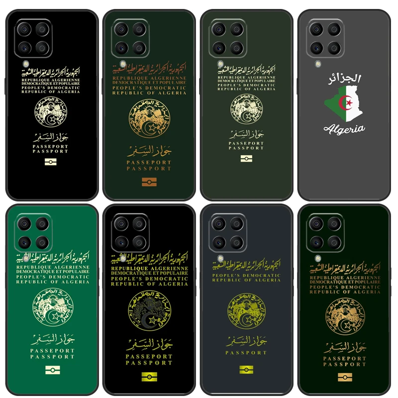 Чехол с алжирским паспортом для Samsung Galaxy M12 M32 M52 M13 M23 M33 M53 M14 M34 M54 M20 M30s M21 M31 M51 Обложка