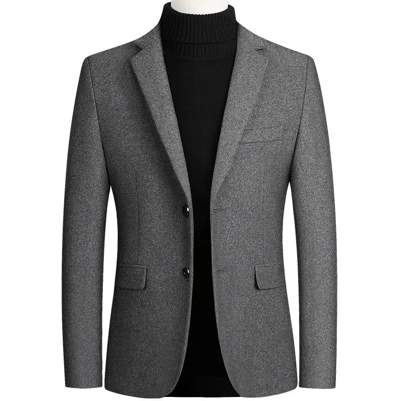 Wool Suit Cashmere jacket men's Winter Men's Coat cashmere suit Men | Мужская одежда