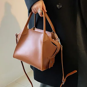 Imported Large Capacity Women's Bag Bucket Simple Solid Shoulder Crossbody Bags for Women 2022 Summer Casual 